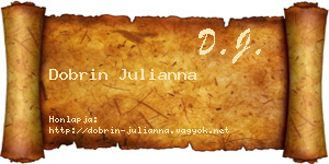 Dobrin Julianna névjegykártya